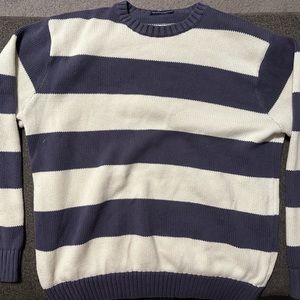 Brandy Melville US: Brianna Cotton Thick Striped Sweater